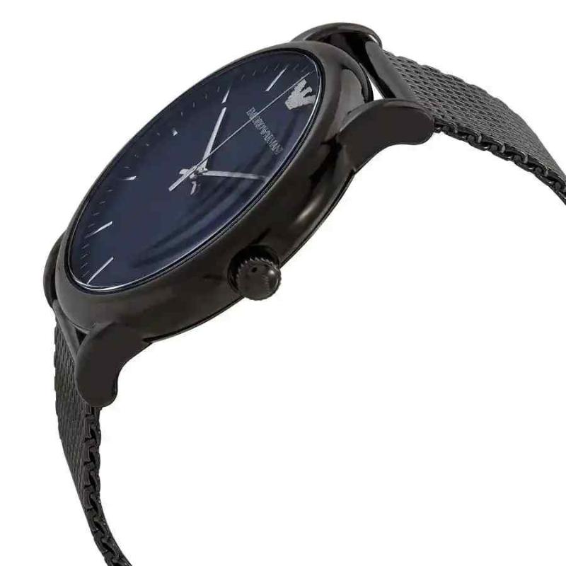 Emporio Armani Men's Three-Hand Date Watch - AR11053 Grey Mesh Bracelet - Image 2