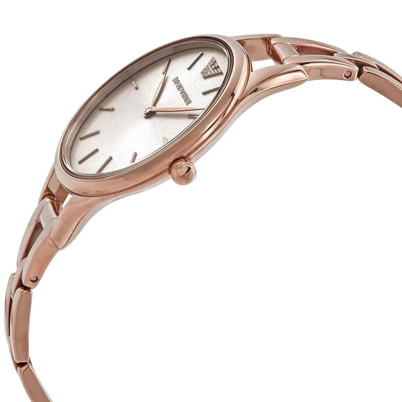 Emporio Armani Ladies Dress Watch - AR11055 Rose Gold PVD Bracelet - Image 2