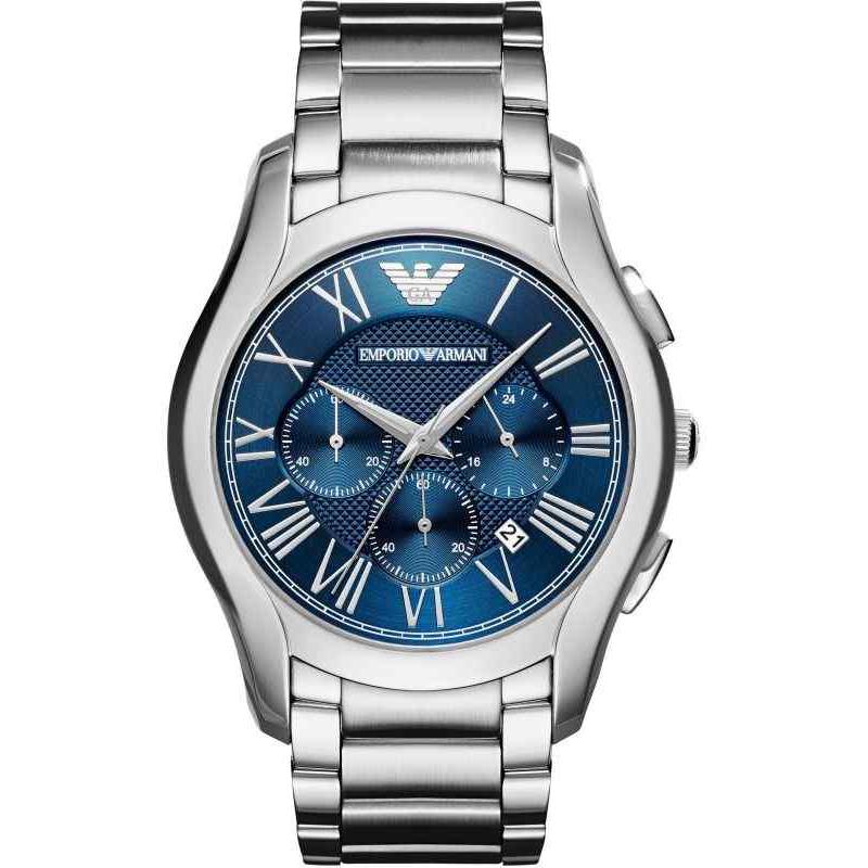 Emporio Armani Men's Chronograph Watch - AR11082 Blue Dial & Stainless Steel Bracelet