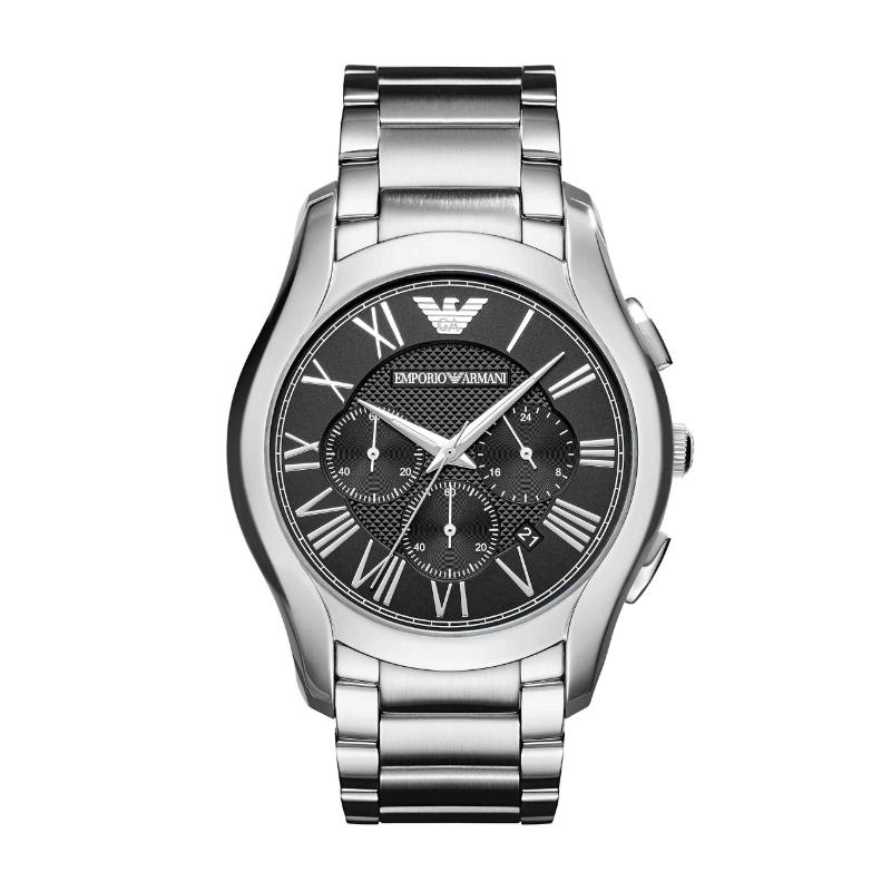 Emporio Armani Men's Chronograph Watch - AR11083 Black Dial & Stainless Steel Bracelet