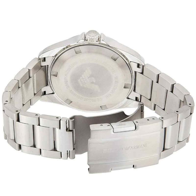 Emporio Armani Men's Sports Watch - AR11100 Blue Dial & Stainless Steel Bracelet - Image 3