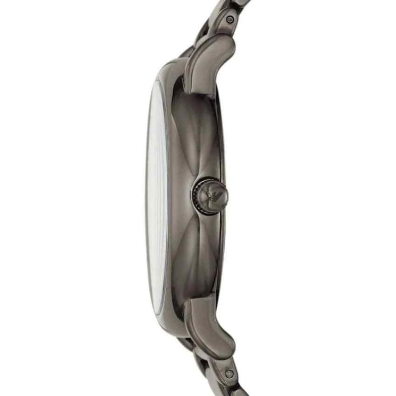 Emporio Armani Luigi Men's Watch - AR11155 Gunmetal Mesh Bracelet & Grey Marble Dial - Image 3