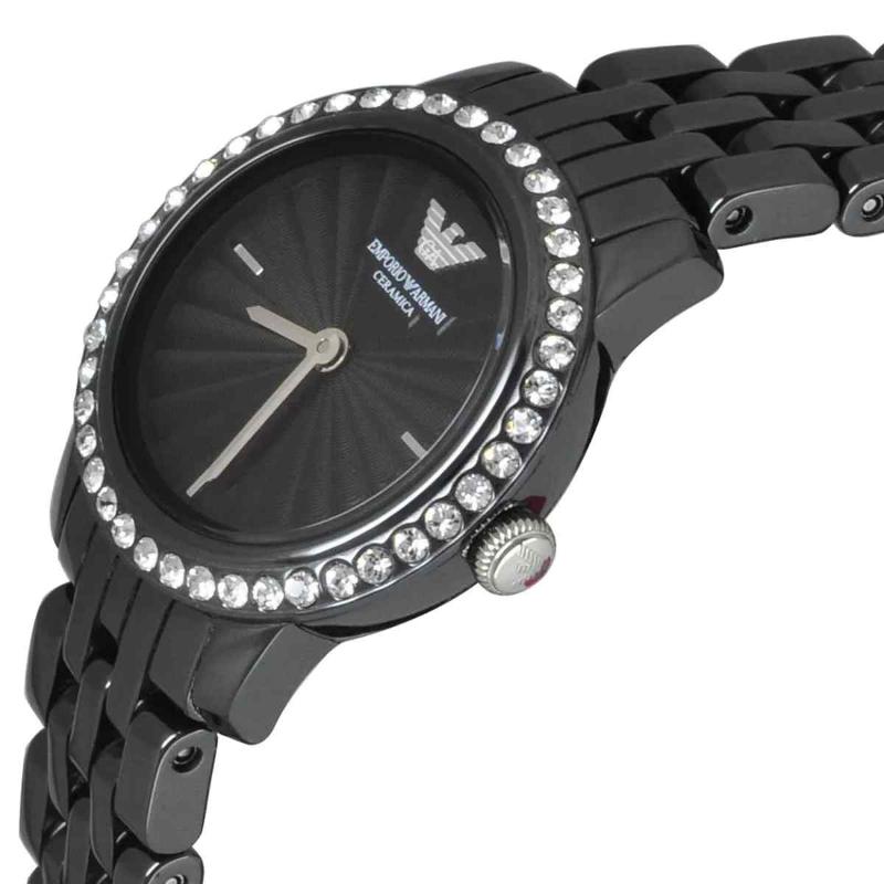 Emporio Armani Ceramica Chronograph Men's Watch - AR1480 Black Ceramic Bracelet - Image 2