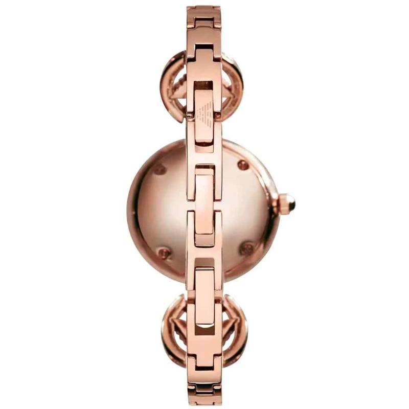 Emporio Armani Ladies Gianni Watch - AR1776 Rose Gold PVD & Silver Dial - Image 4