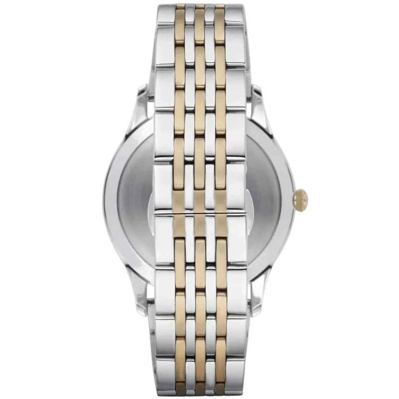 Emporio Armani Men's Classic Watch - AR1868 Two-Tone Bracelet & Blue Dial - Image 3