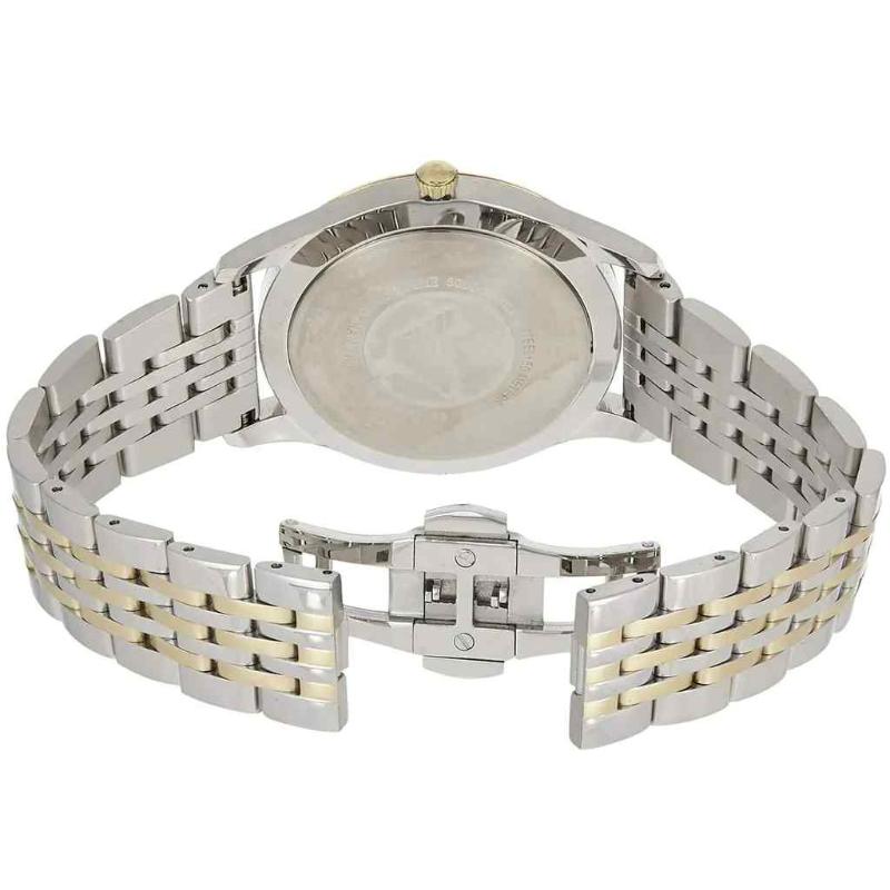 Emporio Armani Men's Classic Watch - AR1868 Two-Tone Bracelet & Blue Dial - Image 4