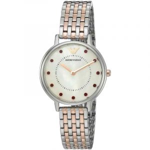 Emporio Armani Ladies Dress Watch - AR2515 Mother of Pearl Dial & Stainless Steel Bracelet