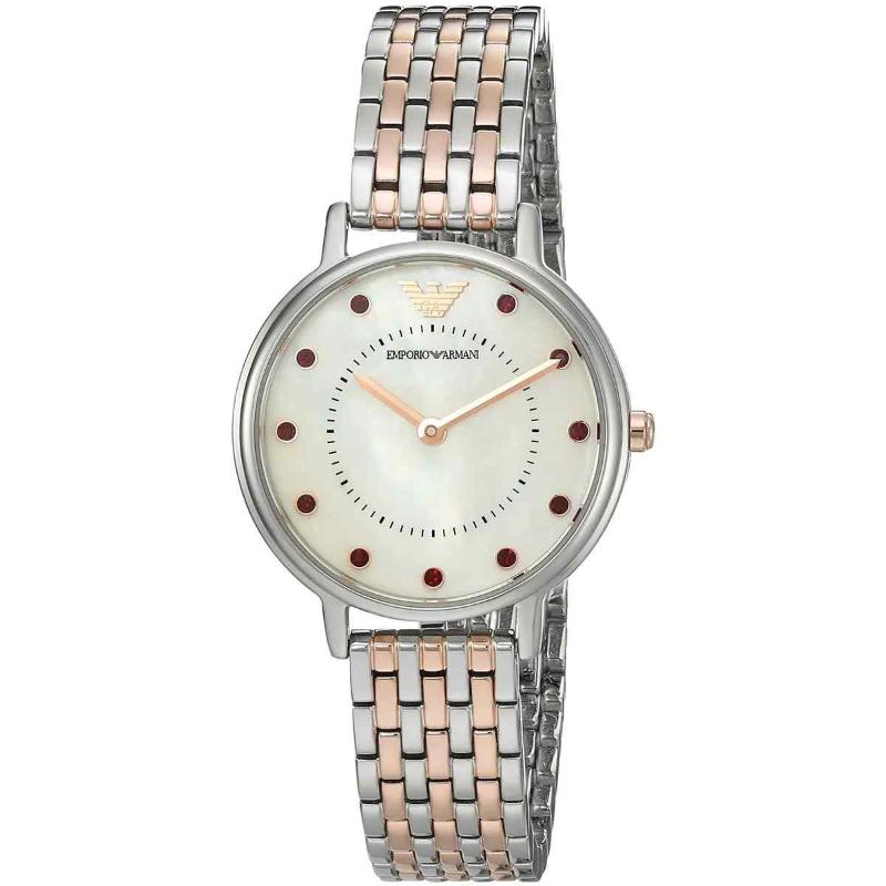Emporio Armani Ladies Dress Watch - AR2515 Mother of Pearl Dial & Stainless Steel Bracelet