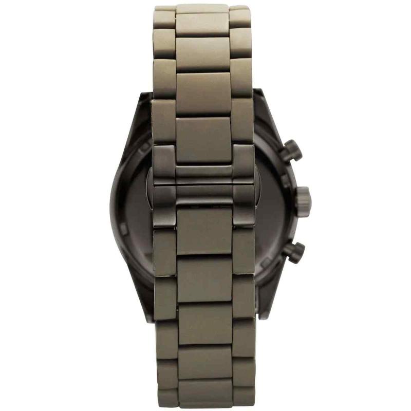 Emporio Armani Men's Chronograph Watch - AR5950 Brown Dial & Brown Rubberized Bracelet - Image 3