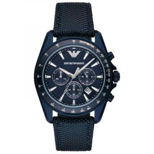 Emporio Armani AR6132 Men’s Chronograph – Blue Dial & Black Nylon Strap